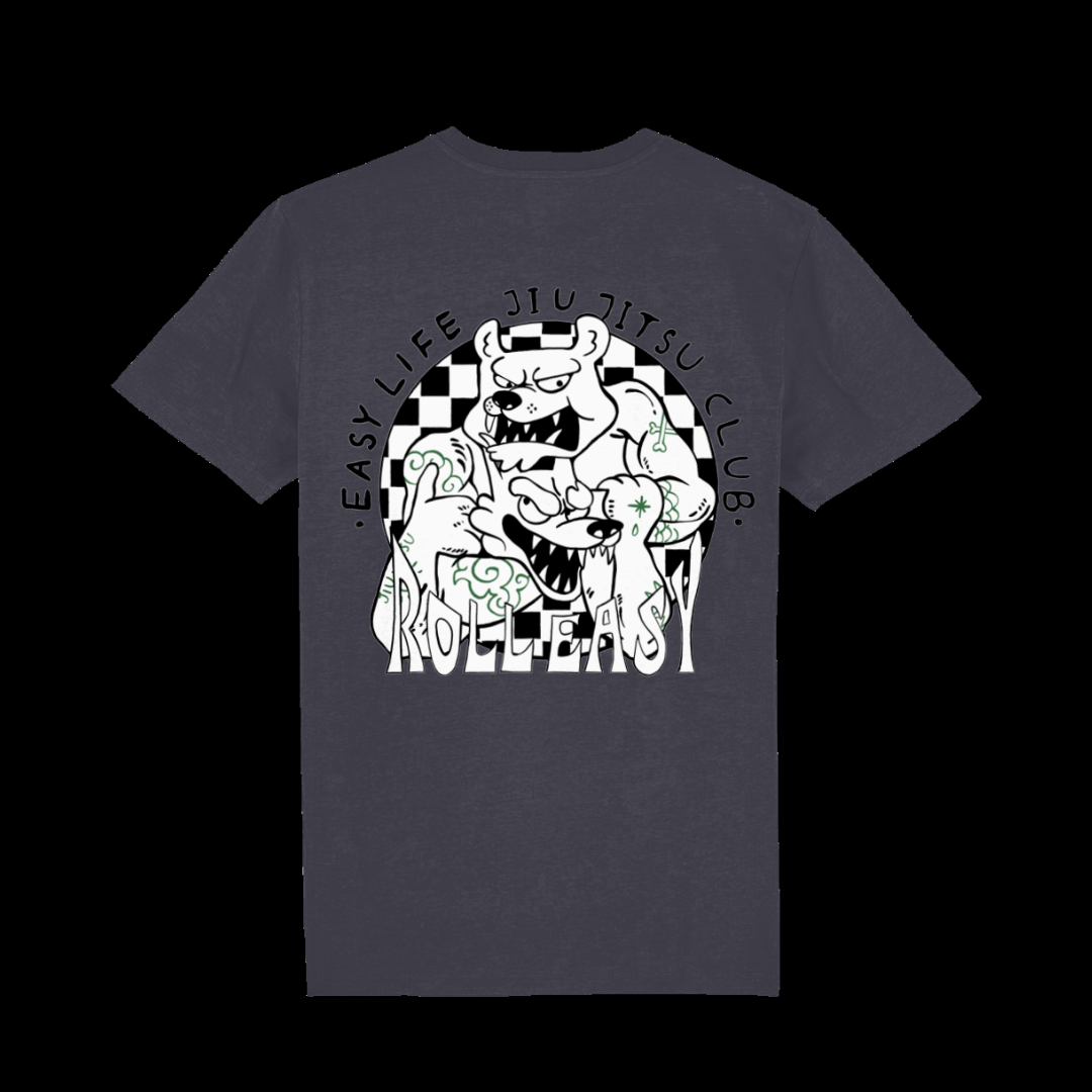 ROLL EASY Tee // Charcoal - Image 2